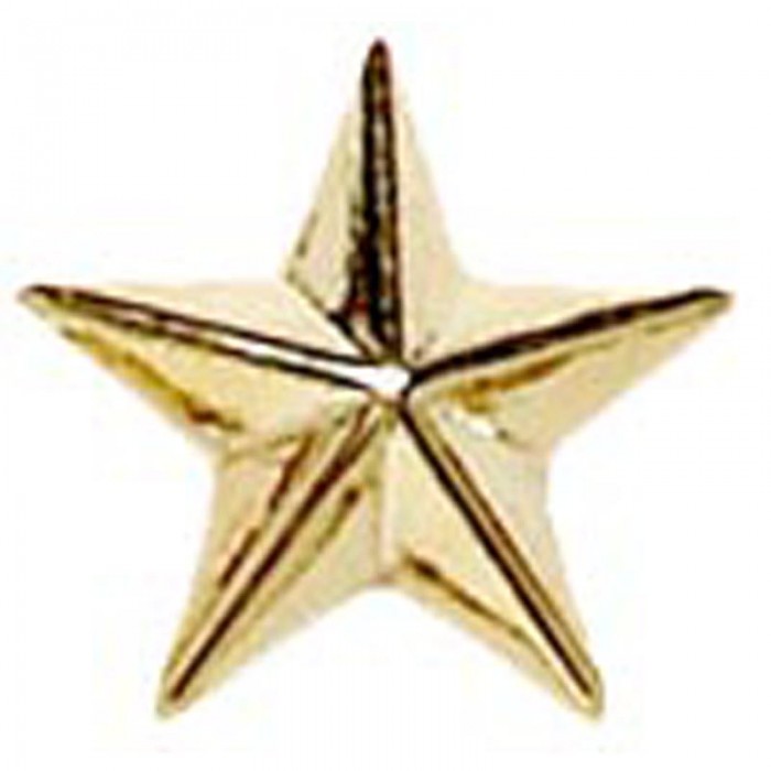 STAR BADGE - GOLD, SILVER, BRONZE - 8MM
